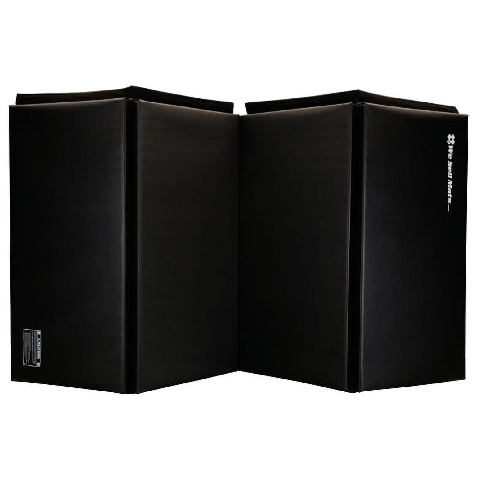 We Sell Mats 4' x 8' Folding Gymnastics Tumbling Mat, Black, 1.5inch