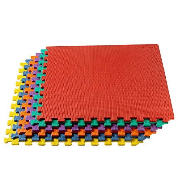 We Sell Mats – ½ Inch Thickness Multipurpose EVA Foam Floor Tiles – Interlocking Floor Mat for Indoor Gym, Playroom, and Home Use
