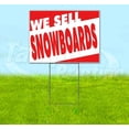 thumbnail image 1 of We Sell Snowboards (18" x 24") Yard Sign, Includes Metal Step Stake, 1 of 6