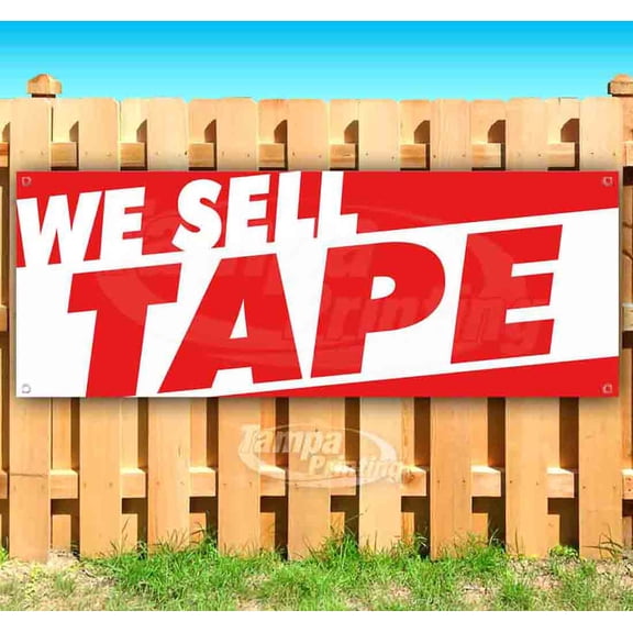 We Sell Tape 13 oz Vinyl Banner With Metal Grommets