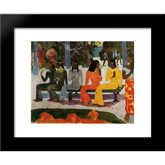 We Shall Not Go to Market Today 20x24 Framed Art Print by Paul Gauguin