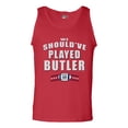 thumbnail image 1 of We Should've Played Butler New England Football DT Adult Tank Top, 1 of 2