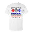 thumbnail image 1 of We Stand United Our Uniforms Brings Us Together Proud DT Adult T-Shirt Tee, 1 of 2