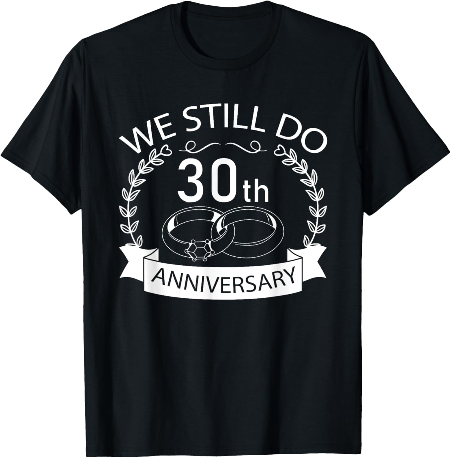 30th Wedding Anniversary Gift. Meaning T-Shirt for Couple. main image 1