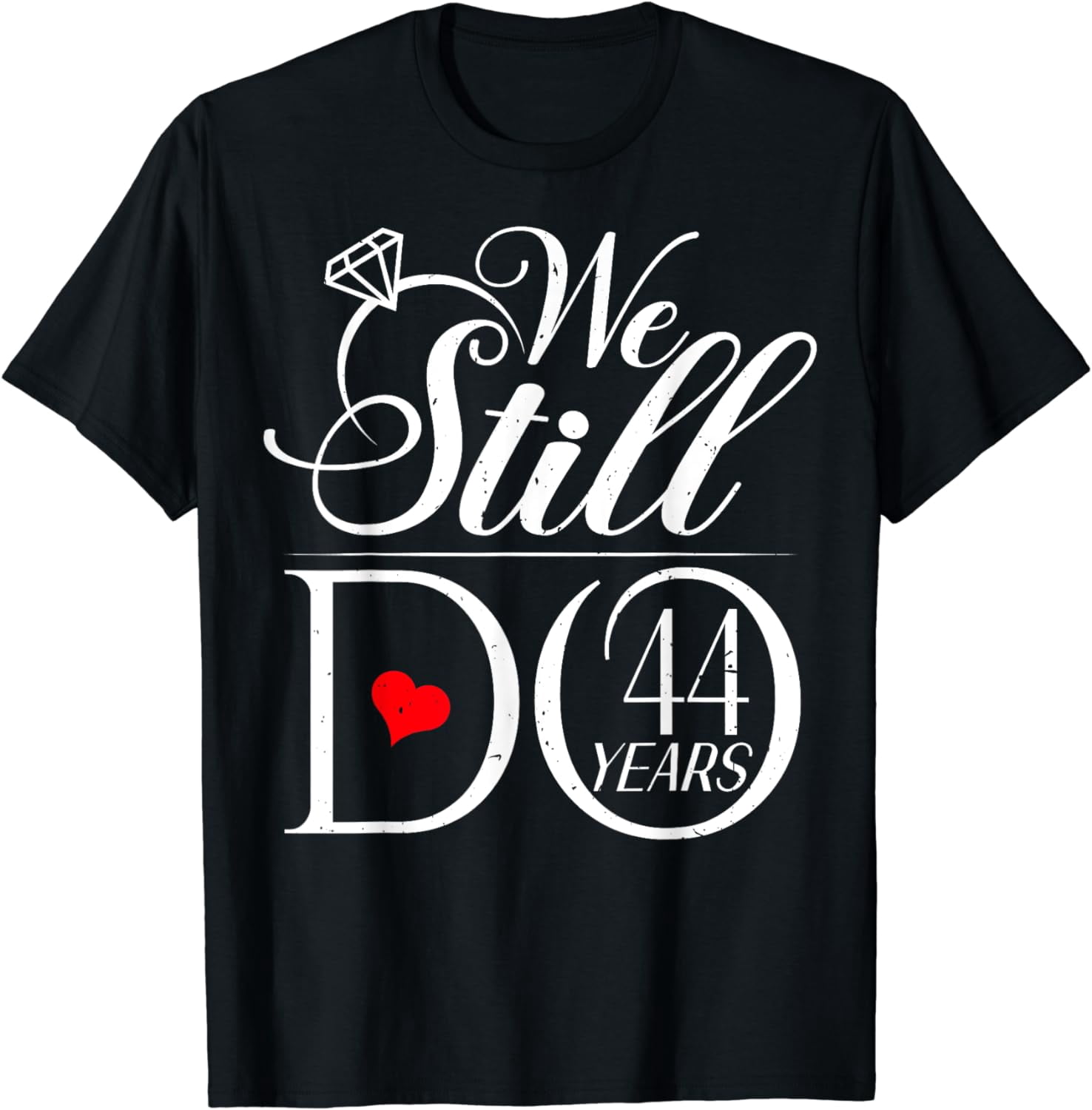 44th Wedding Anniversary T-Shirt Mr & Mrs Since 1973 Gift