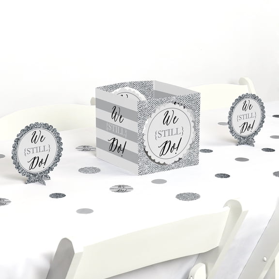 We Still Do - Wedding Anniversary - Party Centerpiece & Table Decoration Kit