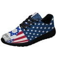 thumbnail image 1 of We Stnd With Israel American flag Shoes Sneakers Black Size 10.5, 1 of 7