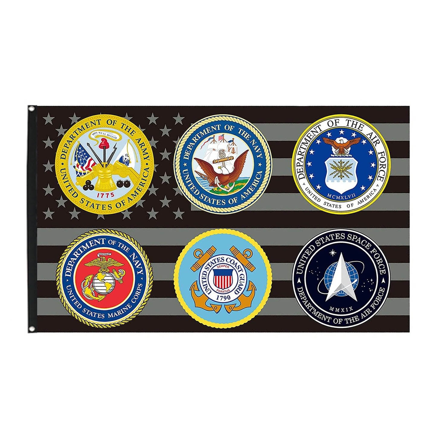 We Support Our Troops Flag U.S. Military 6 Branch Appreciation Support  Flags Polyester 3x5 FT Banner - Walmart.com, image size:1417x1417