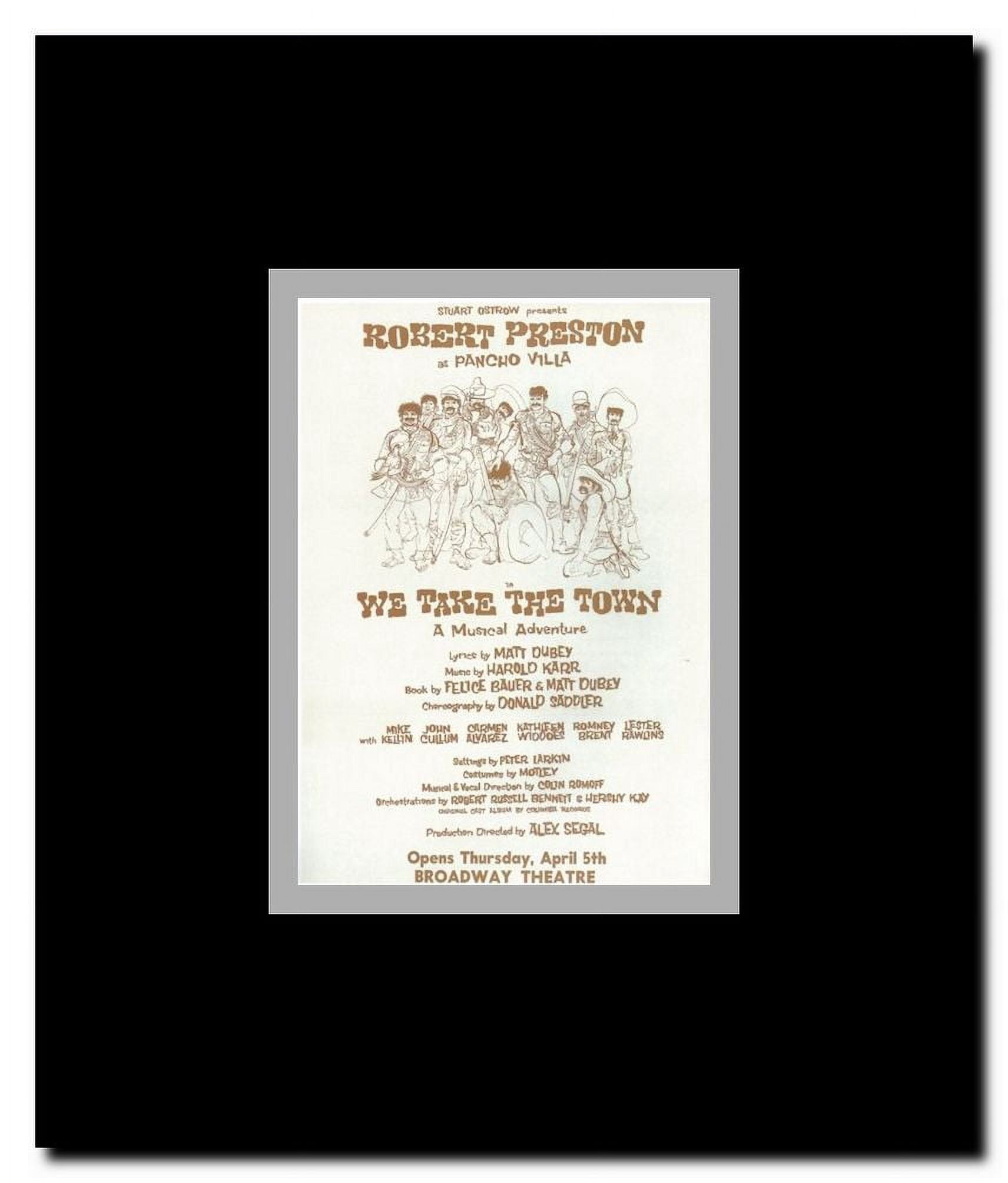We Take The Town (Broadway) Framed Movie Poster