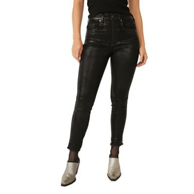 We The Free Womens Coated Shimmer Skinny Jeans