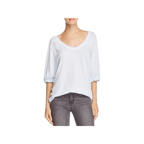 We The Free Womens Moonlight Burnout Short Sleeves Blouse