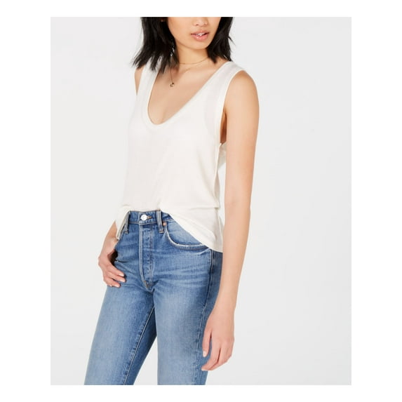 We The Free Womens Take The Plunge Ribbed Sleeveless Tank Top