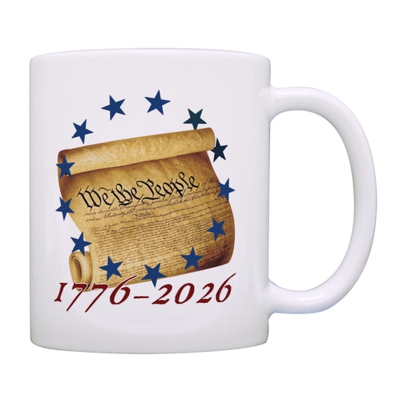 We The People 1776-2026 - 2026 Independence Celebration Gift - Ceramic Mug - 11oz