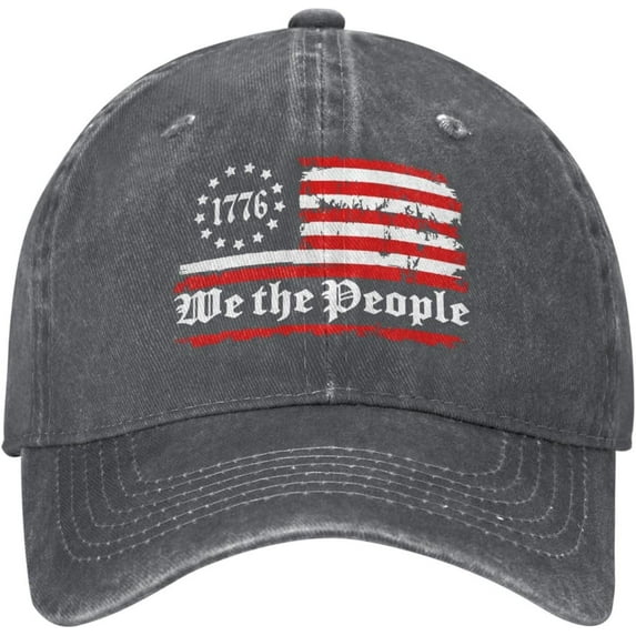 We The People 1776 American Flag Baseball Cap for Men Women Hat Adjustable Trucker Hat Golf Dad Hats