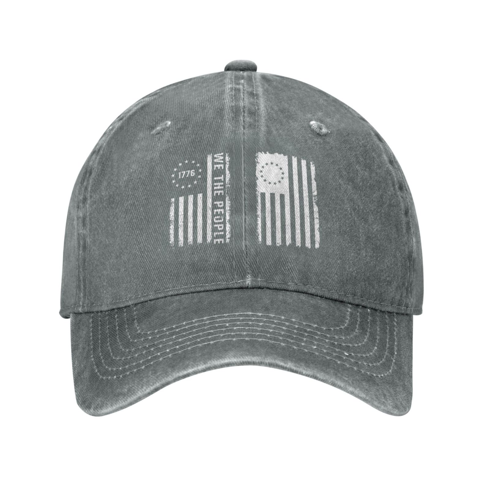 Faith Over Fear Distressed Baseball Cap – Unisex Washed Cotton Denim Dad Hat, Adjustable, One Size