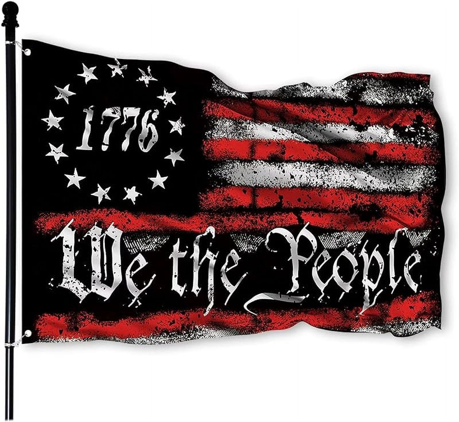 We The People 1776 Double Sided Patriotic Flag