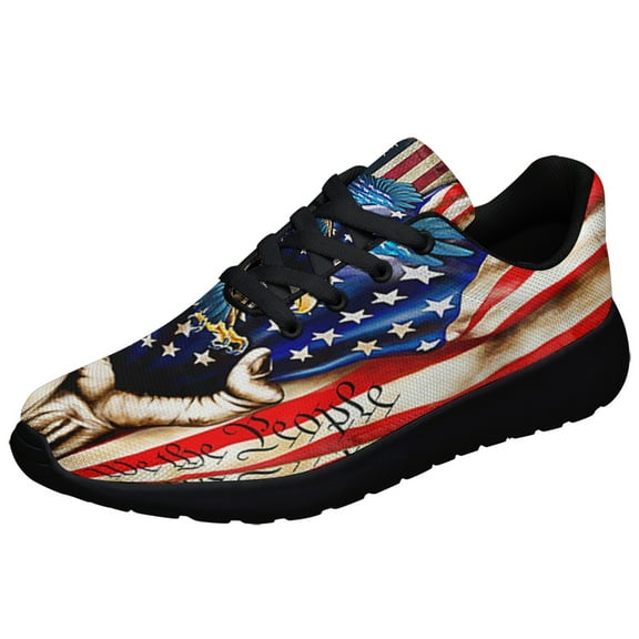 We The People 4th Of July Betsy Ross 1776 Shoes Sneakers Black Size 3.5