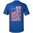 thumbnail image 1 of We The People American Flag 1776 Unisex Short Sleeve T-shirt-Royal-Large, 1 of 4