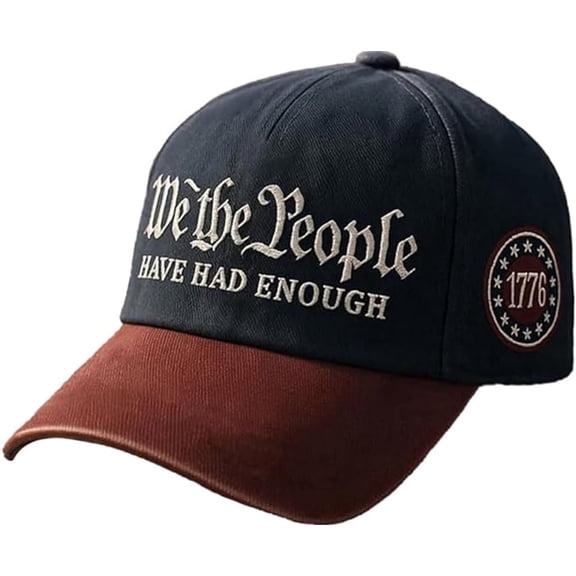  We The People Baseball Cap, Have Had Enough 1776 Star Badge Hat 250th Anniversary USA Caps for Men Women