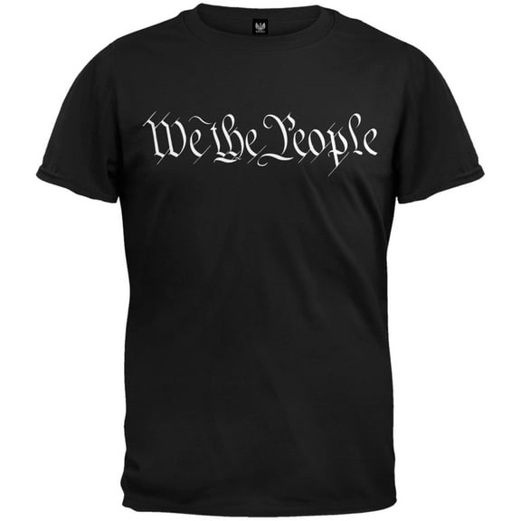 We The People Black T-Shirt