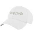 thumbnail image 1 of We The People Baseball Cap - Patriotic Embroidered Dad Hat (White), 1 of 10