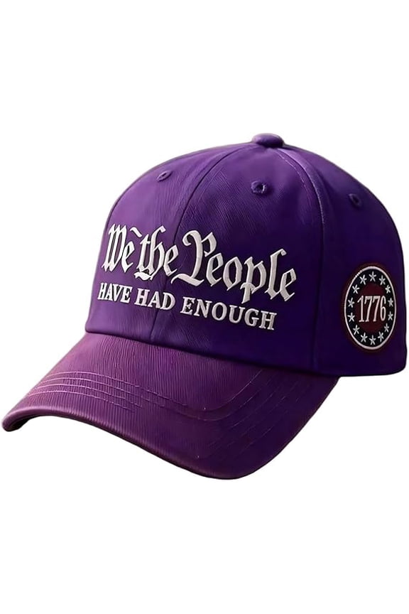 We The People Hat Have Had Enough Patriotic Baseball Cap,1776 Star Badge Cotton Baseball Hats for Men Women Patriotic Caps