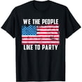 thumbnail image 1 of We The People Like To Party Vintage American Flag T-Shirt, 1 of 4