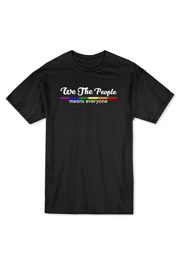 We The People Means Everyone Color Graphic Men's T-shirt