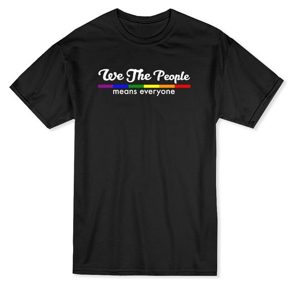 We The People Means Everyone Color Graphic Men's T-shirt