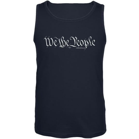 We The People Navy Adult Tank Top - Small