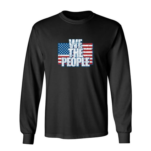 We The People Sarcastic Humor Novelty Men's Long Sleeve Shirts