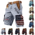 thumbnail image 1 of We The People Script Cargo Shorts with 1776 To 2026 Badge and Relaxed Fit, Awesome For Town Hall Meetings Historical Tours Army Green L, 1 of 5