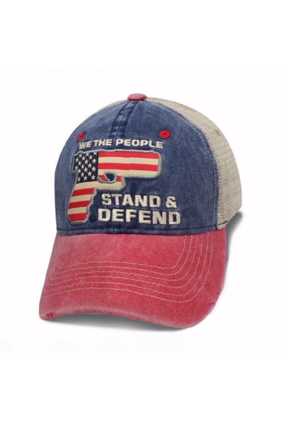 We The People Stand & Defend Mesh Cap Hat
