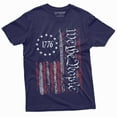 thumbnail image 1 of We The People Tee Shirt 1776 Independence Day 4Th Of July Usa Graphic Flag Print T-Shirt (Xx-Large Navy Blue), 1 of 5