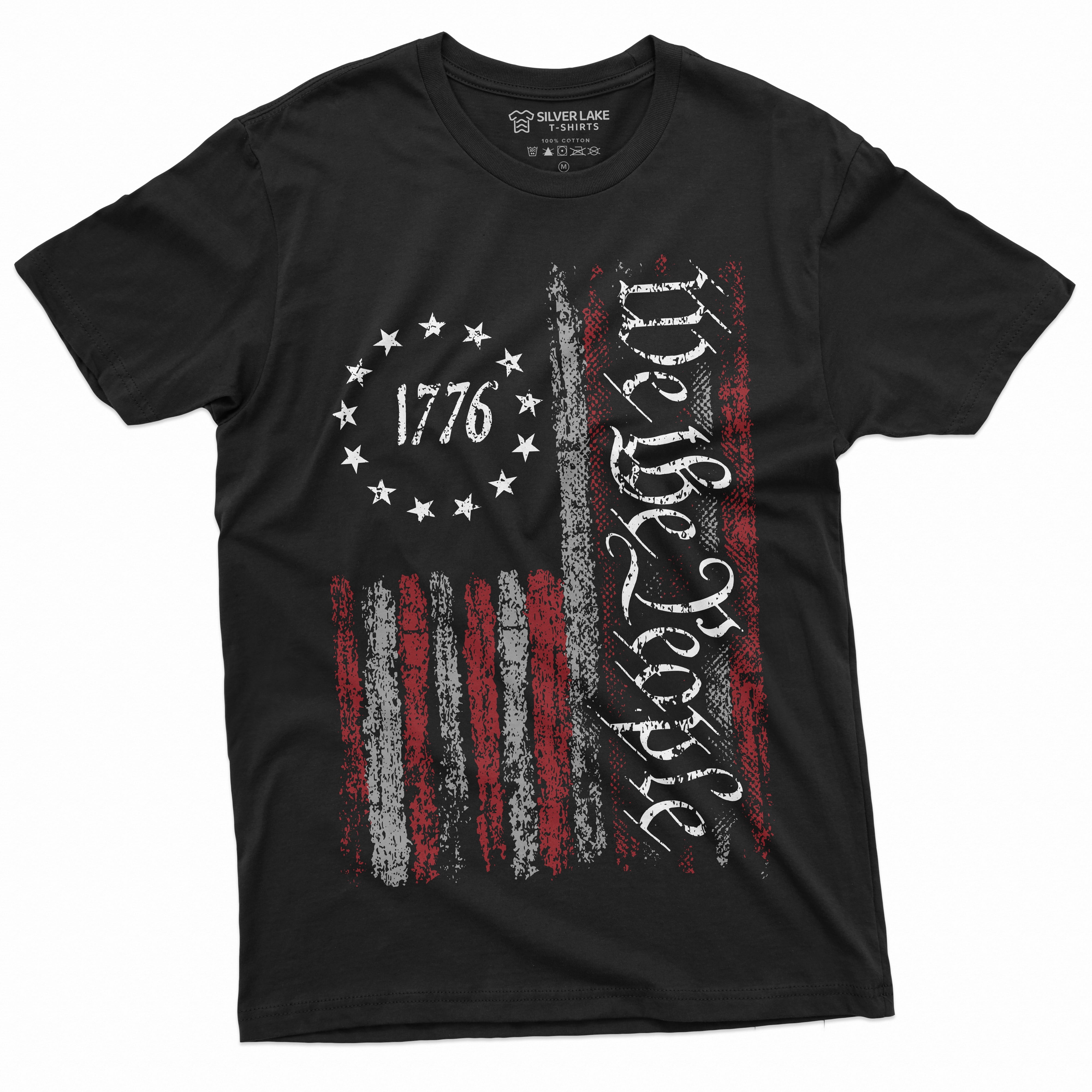 We The People Tee Shirt 1776 Independence Day 4Th Of July Usa Graphic