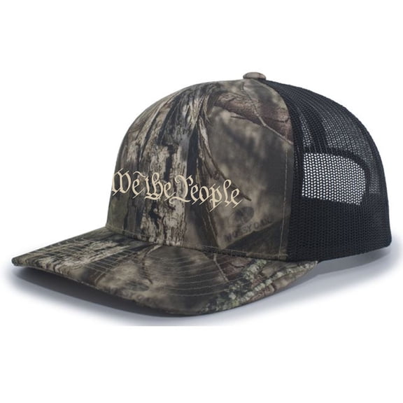 We The People Trucker Snapback Hat- Breakup Camo/Black