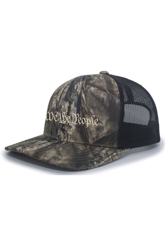 We The People Trucker Snapback Hat- Breakup Camo/Black
