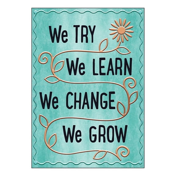 We Try We Learn We Change Poster