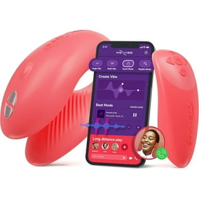 We-Vibe Chorus Couples Vibrator, Remote & App Controlled Wearable, Coral