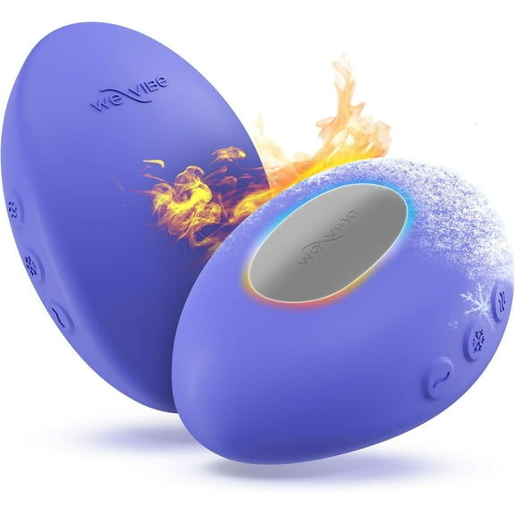 We-Vibe Temp Lay-On Vibrator, Heating & Cooling Clitoral Stimulator, Blue