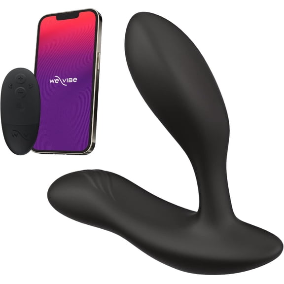 We-Vibe Vector+ App-Controlled Prostate Massager & Perineum Vibrator, Black