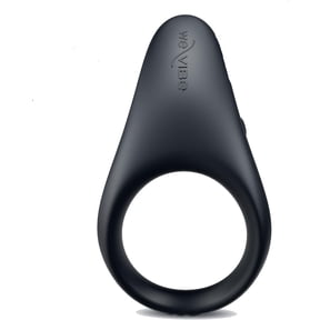 We-Vibe Verge 2 Rechargeable Silicone Vibrating Ring for Men, App Control, Waterproof, 10 Modes, Slate