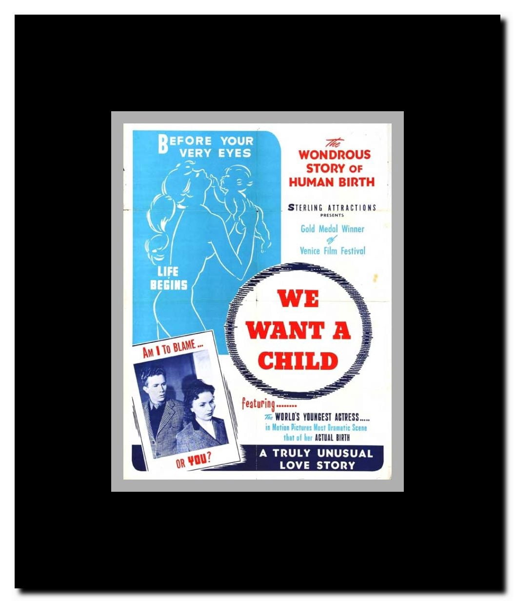 We Want a Child Framed Movie Poster