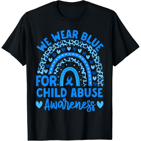 We Wear Blue Child Abuse Prevention child abuse awareness T-Shirt
