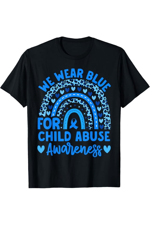 We Wear Blue Child Abuse Prevention child abuse awareness T-Shirt
