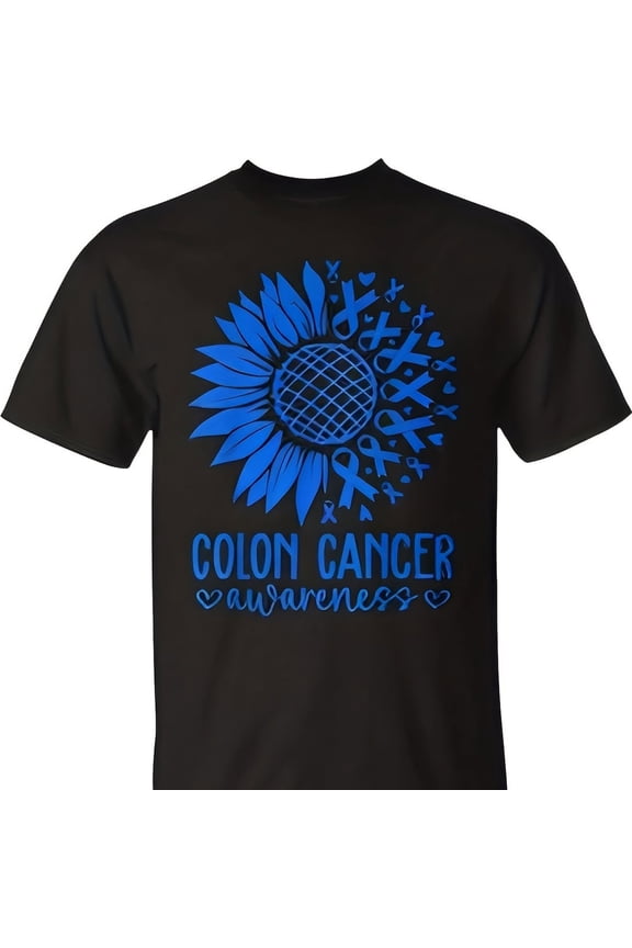 We Wear Blue Colon ncer Awareness Colorectal ncer Month T-Shirt