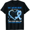 thumbnail image 1 of We Wear Blue For Someone Colon Cancer Awareness Heart T-Shirt, 1 of 4