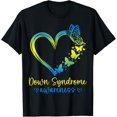 thumbnail image 1 of We Wear Blue and Yellow Down Syndrome Awareness T-Shirt men and women can wear, black, white, gifts, 1 of 4