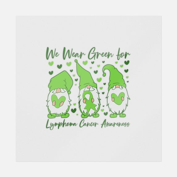 We Wear Green for Lymphoma Gnome Transfer