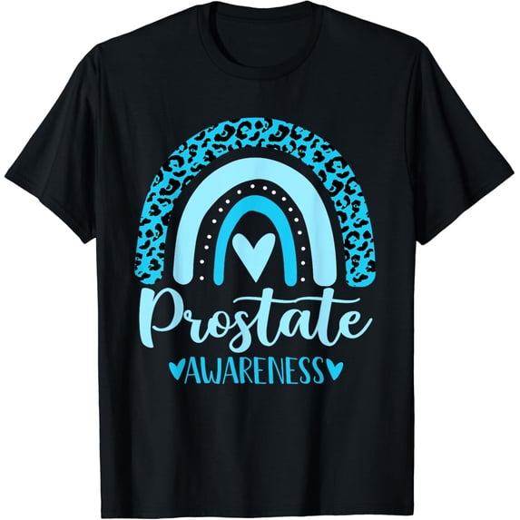 We Wear Light Blue Rainbow Awsewome For Prostate Awareness T-Shirt All Size S-5Xl